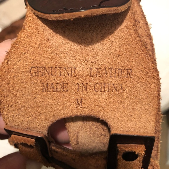 Genuine Leather Belt-Dark brown and Mahogany - Picture 2 of 3